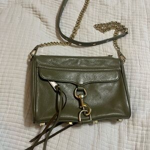 Rebecca Minkoff Green Crossbody Bag with Chain Strap